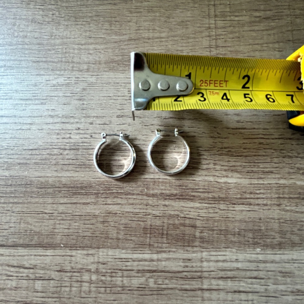 Gold plated hoop earrings